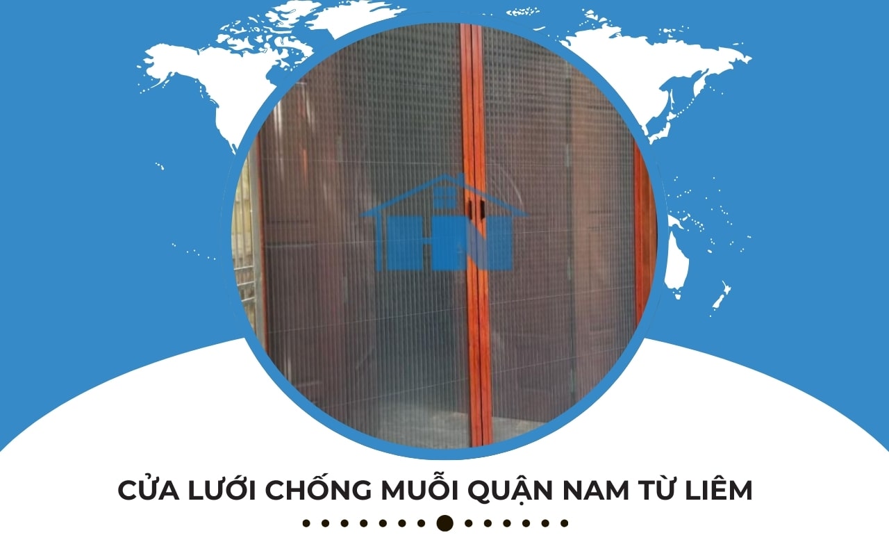 Cửa lưới chống muỗi quận nam từ liêm